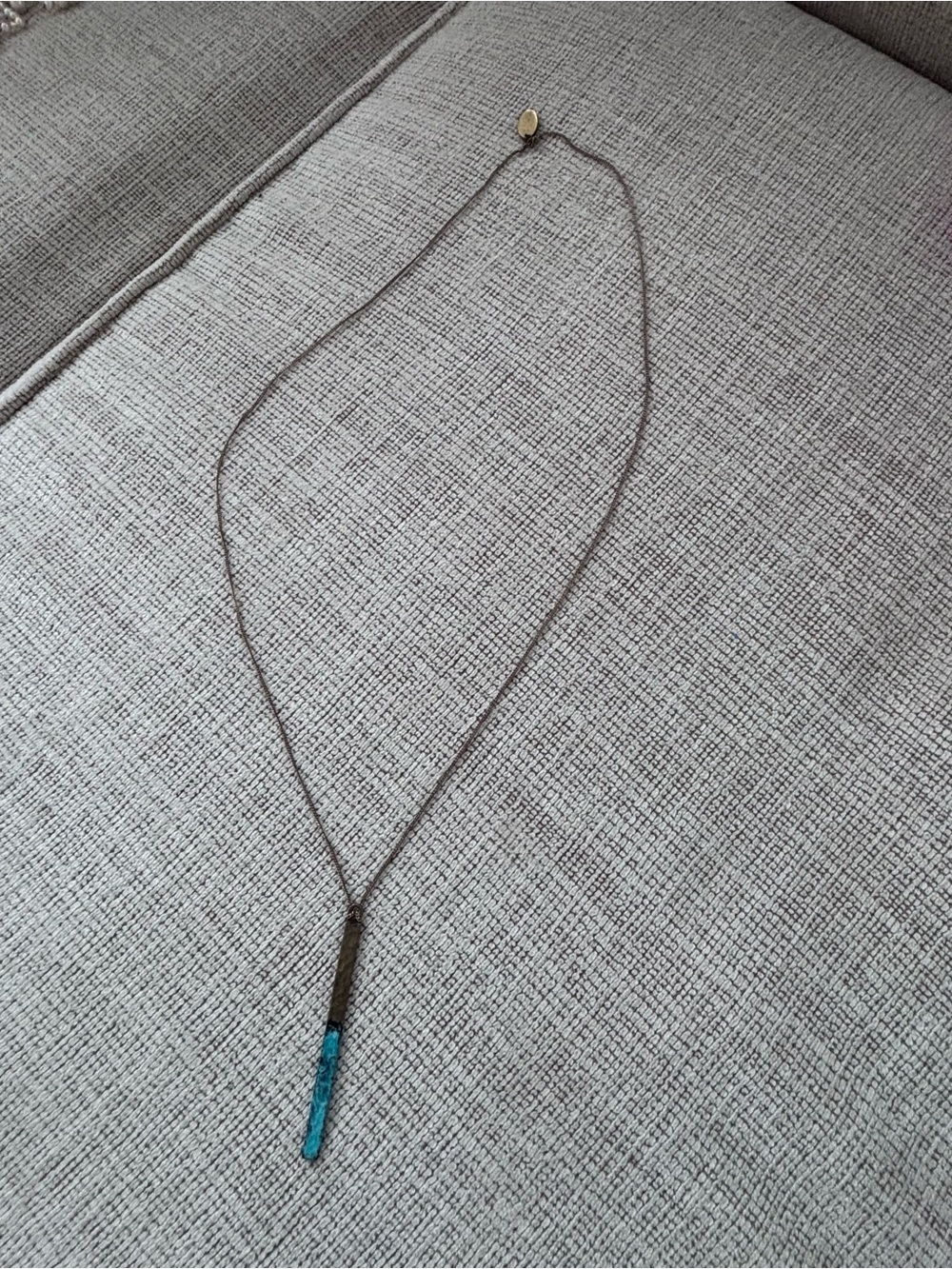 Lena Bedard x Anthropologie Gold-Tone Turquoise Pendant Necklace